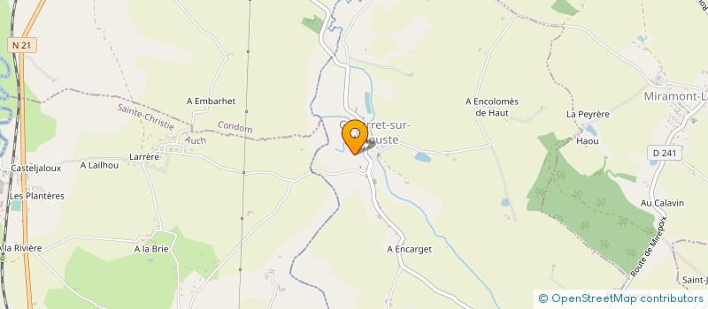 localisation de l'entreprise MONSIEUR GUY NAZARIES  PRECHAC