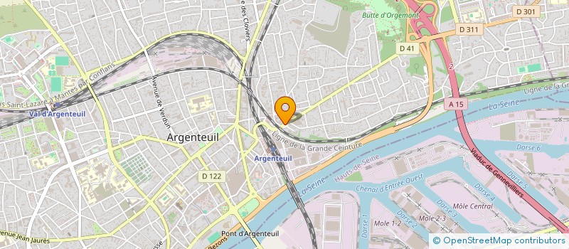 localisation de l'entreprise MONSIEUR GUY NJELE  ARGENTEUIL