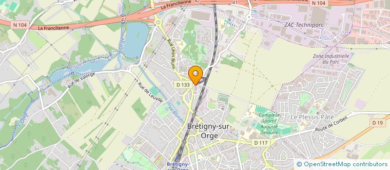 localisation de l'entreprise MONSIEUR GUY NKOLELA à BRETIGNY-SUR-ORGE