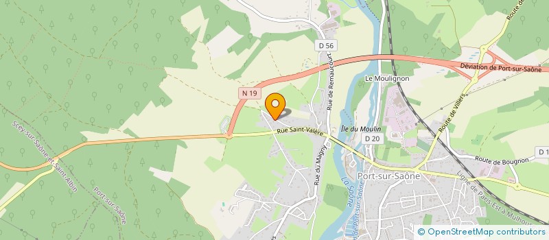 localisation de l'entreprise MONSIEUR GUY-NOEL LADRANGE  PORT-SUR-SAONE