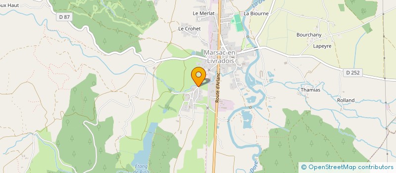 localisation de l'entreprise MONSIEUR GUY NOUVEL à MARSAC-EN-LIVRADOIS