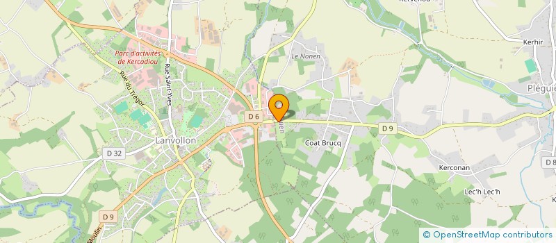 localisation de l'entreprise MONSIEUR GUY NYOUNG  PLEGUIEN