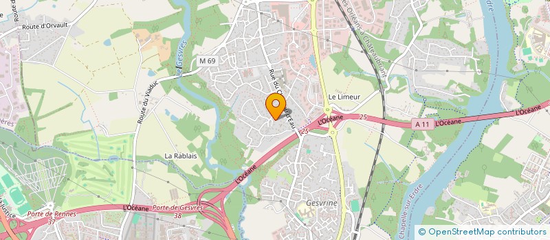 localisation de l'entreprise MONSIEUR GUY OUVRARD à CHAPELLE-SUR-ERDRE (LA)