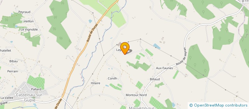 localisation de l'entreprise MONSIEUR GUY PADOVAN  MAUVEZIN SUR GUPIE