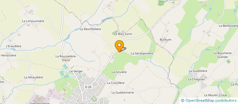 localisation de l'entreprise MONSIEUR GUY PAIN à LE BOUPERE