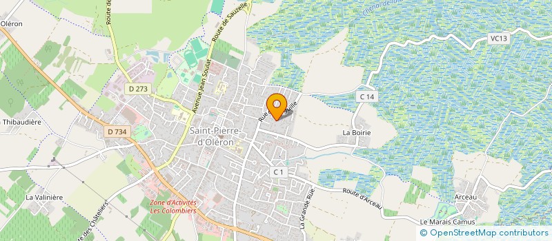 localisation de l'entreprise MONSIEUR GUY PAJOT  SAINT-PIERRE-D OLERON