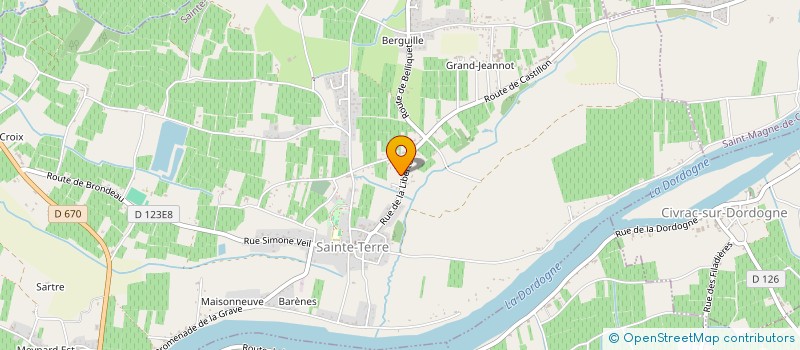 localisation de l'entreprise MONSIEUR GUY PALLARO  SAINTE-TERRE