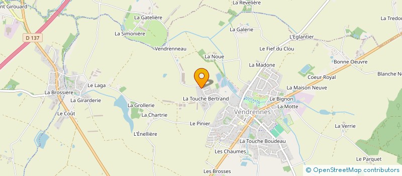 localisation de l'entreprise MONSIEUR GUY PENAUD à VENDRENNES