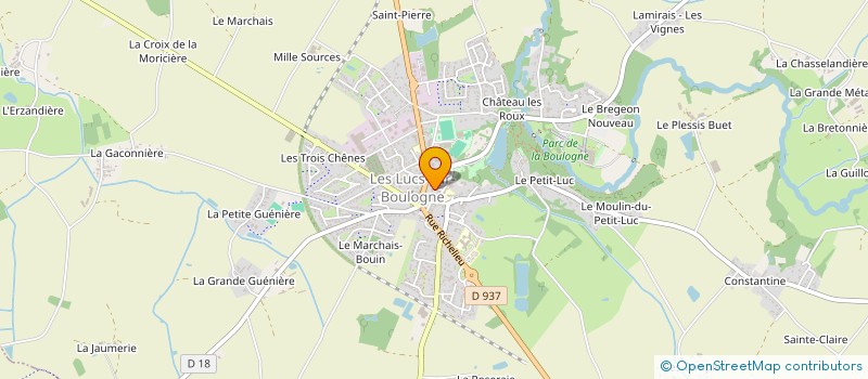 localisation de l'entreprise MONSIEUR GUY PENISSON à LES LUCS-SUR-BOULOGNE