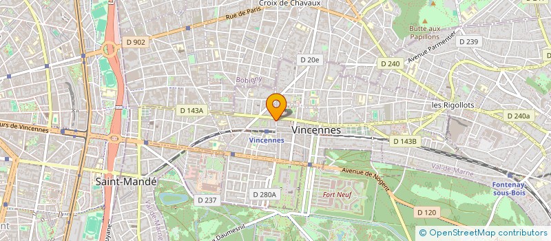 localisation de l'entreprise MONSIEUR GUY PENNETIER à VINCENNES
