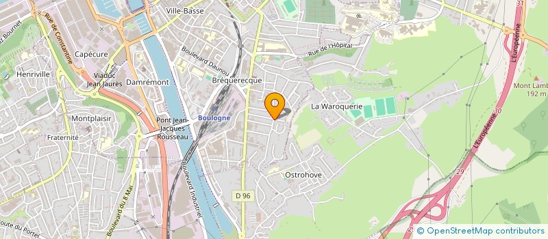 localisation de l'entreprise MONSIEUR GUY PERARD à BOULOGNE-SUR-MER