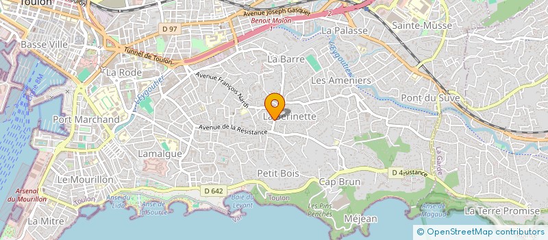 localisation de l'entreprise MONSIEUR GUY PEREZ à TOULON
