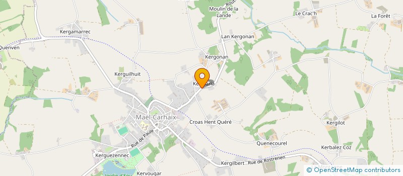 localisation de l'entreprise MONSIEUR GUY PERROT  MAEL-CARHAIX