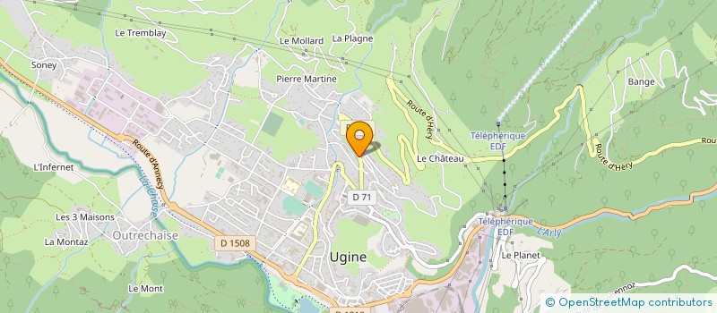 localisation de l'entreprise MONSIEUR GUY PESSEY  UGINE