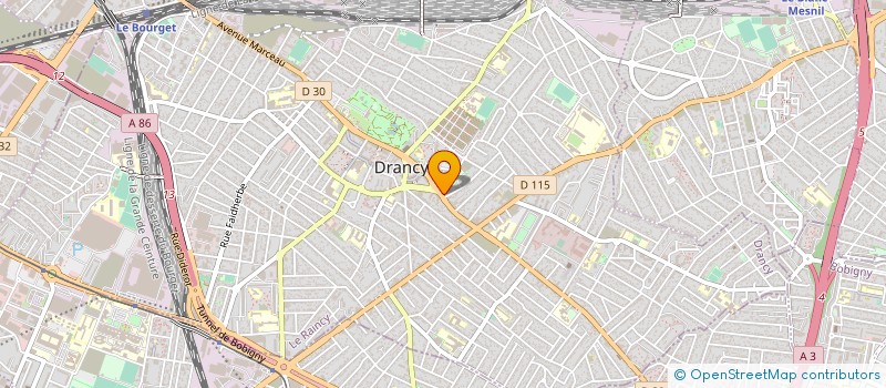 localisation de l'entreprise MONSIEUR GUY PESSEY GIROD  DRANCY