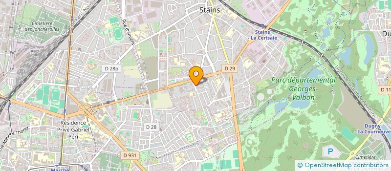 localisation de l'entreprise MONSIEUR GUY PETITOT à STAINS