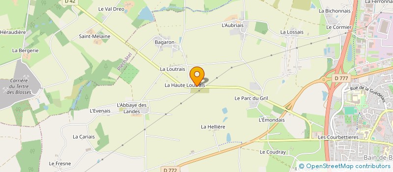 localisation de l'entreprise MONSIEUR GUY PEUZE  BAIN-DE-BRETAGNE