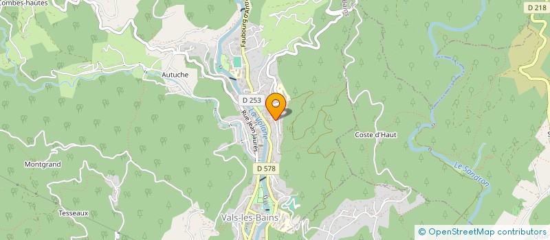localisation de l'entreprise MONSIEUR GUY PEYLA à VALS-LES-BAINS