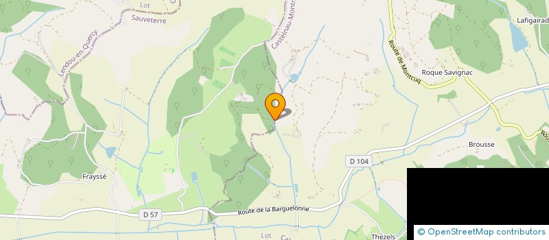 localisation de l'entreprise MONSIEUR GUY PEYRALADE  ST AMANS DE PELLAGAL