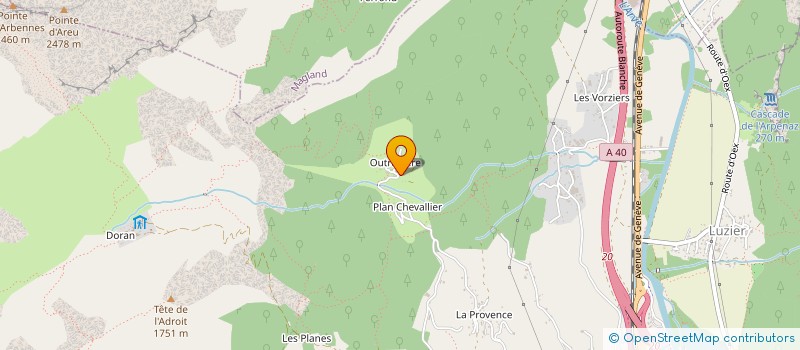 localisation de l'entreprise MONSIEUR GUY PEZET  SALLANCHES