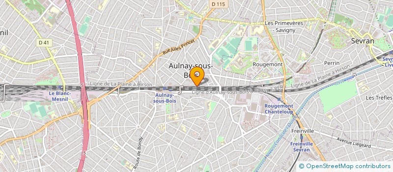 localisation de l'entreprise MONSIEUR GUY PHOSINE à AULNAY SOUS BOIS