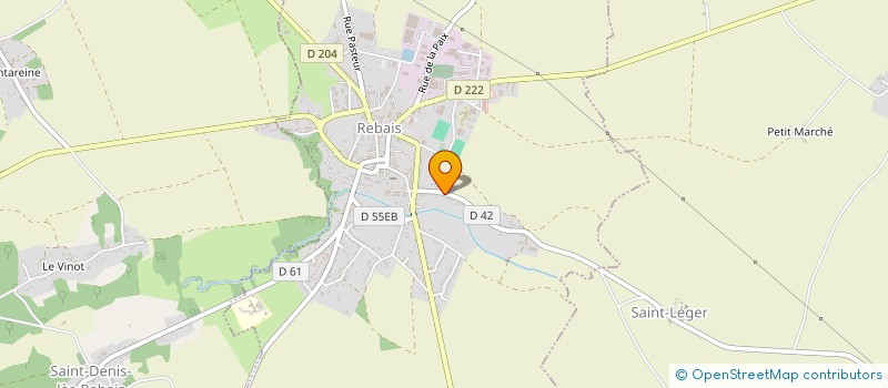 localisation de l'entreprise MONSIEUR GUY PIEDFERT  REBAIS