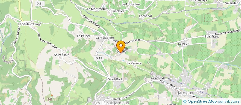 localisation de l'entreprise MONSIEUR GUY-PIERRE PERRAUD  VILLE-SUR-JARNIOUX