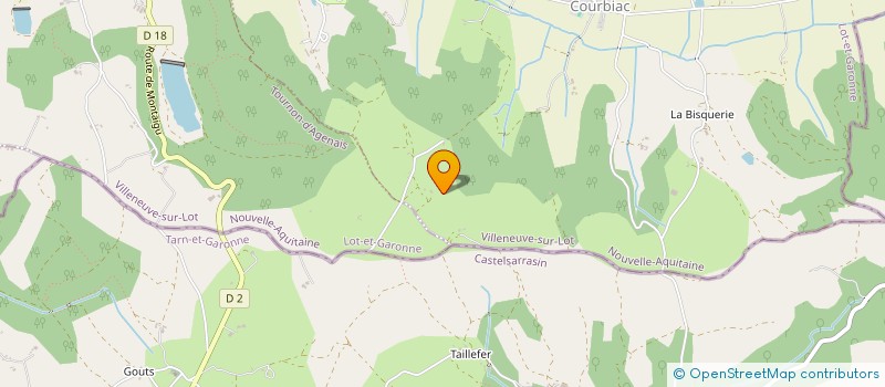 localisation de l'entreprise MONSIEUR GUY PLAGES  COURBIAC