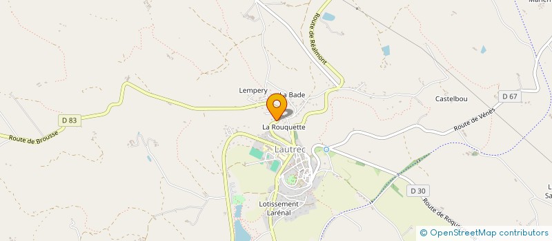 localisation de l'entreprise MONSIEUR GUY PLO  LAUTREC