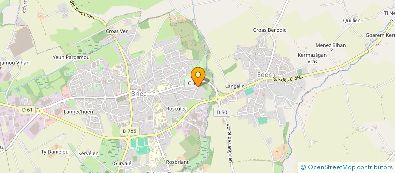 localisation de l'entreprise MONSIEUR GUY PLOURIN  BRIEC