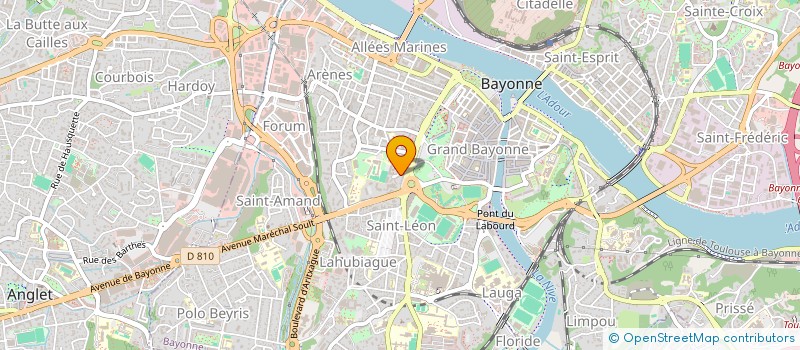 localisation de l'entreprise MONSIEUR GUY PLUMIER à BAYONNE