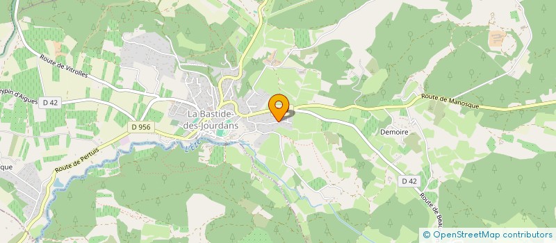 localisation de l'entreprise MONSIEUR GUY POGGETTI à LA BASTIDE DES JOURDANS