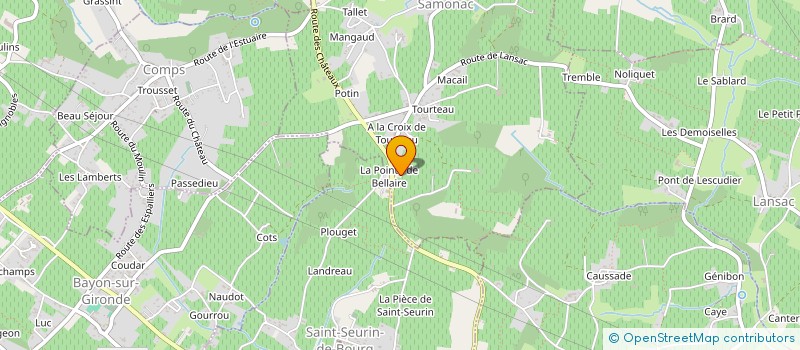 localisation de l'entreprise MONSIEUR GUY POIRIER  SAMONAC