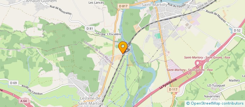 localisation de l'entreprise MONSIEUR GUY PONSOLLE  CASTILLON-DE-SAINT-MARTORY