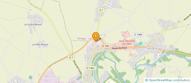 localisation de l'entreprise MONSIEUR GUY PORTEJOIE  CIVRAY