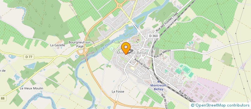 localisation de l'entreprise MONSIEUR GUY POTIER  MONTREUIL-BELLAY