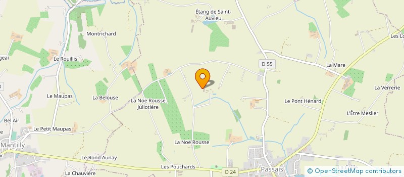 localisation de l'entreprise MONSIEUR GUY POTTIER à PASSAIS VILLAGES
