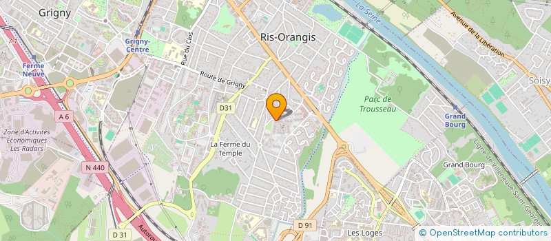 localisation de l'entreprise MONSIEUR GUY PRABONNEAU à RIS-ORANGIS