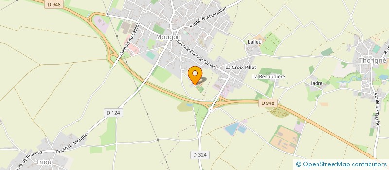 localisation de l'entreprise MONSIEUR GUY PREVOST  AIGONDIGNE