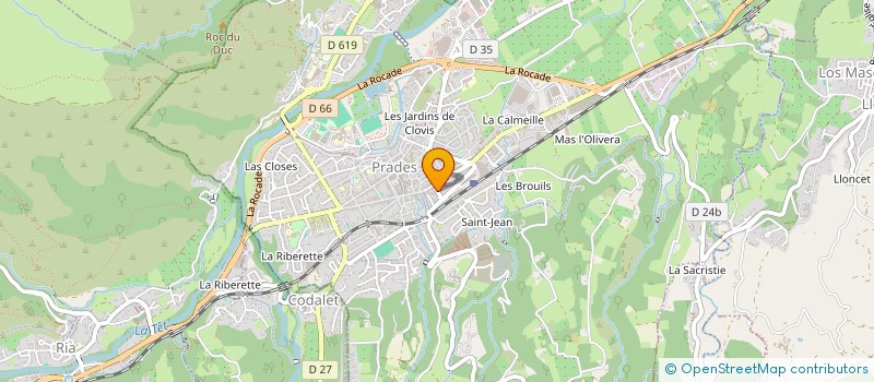 localisation de l'entreprise MONSIEUR GUY PUJOL  PRADES