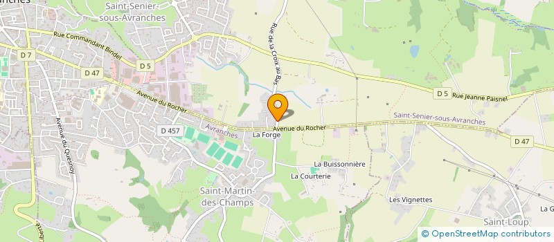 localisation de l'entreprise MONSIEUR GUY QUENTIN à SAINT-SENIER-SOUS-AVRANCHES