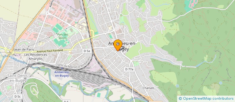 localisation de l'entreprise MONSIEUR GUY RABATHEL  AMBERIEU-EN-BUGEY