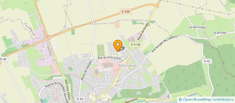 localisation de l'entreprise MONSIEUR GUY RAMAROMANDA  MENNEVAL