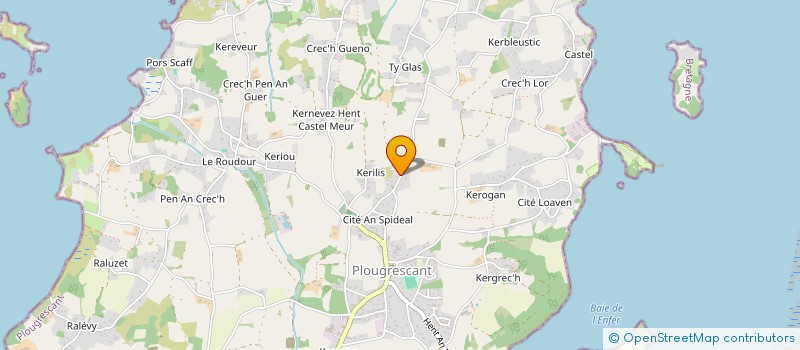 localisation de l'entreprise MONSIEUR GUY RAOUL  PLOUGRESCANT