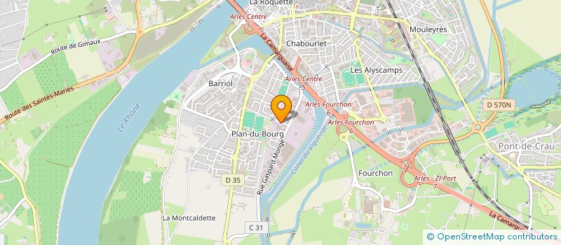 localisation de l'entreprise MONSIEUR GUY RAOUX à ARLES