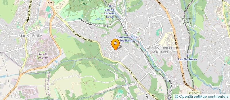 localisation de l'entreprise MONSIEUR GUY RAULT  CHARBONNIERES-LES-BAINS