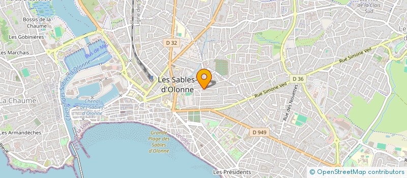 localisation de l'entreprise MONSIEUR GUY RAUTUREAU à LES SABLES D'OLONNE