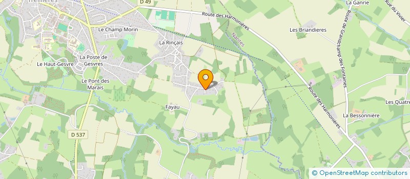 localisation de l'entreprise MONSIEUR GUY RELAIX  TREILLIERES