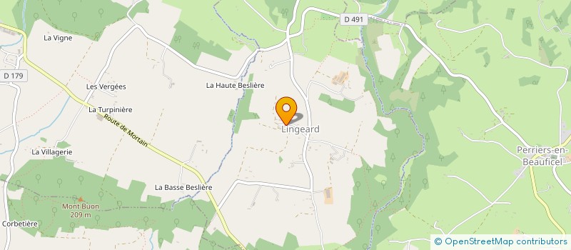 localisation de l'entreprise MONSIEUR GUY RENARD à LINGEARD