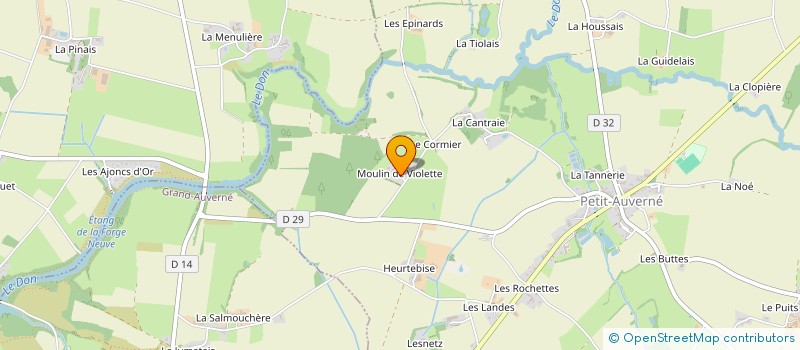 localisation de l'entreprise MONSIEUR GUY RENARD à PETIT-AUVERNE